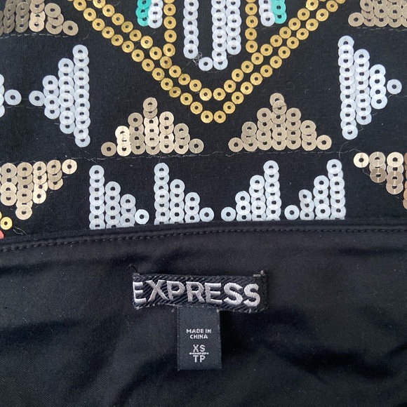 Express Tribal/ Aztec sequined mini skirt - Picture 7 of 7